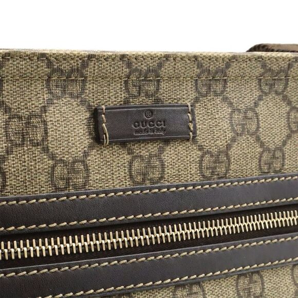 Gucci GG Supreme GG Plus Shoulder Bag Crossbody Depth None Khaki Beige Dark - Picture 9 of 9